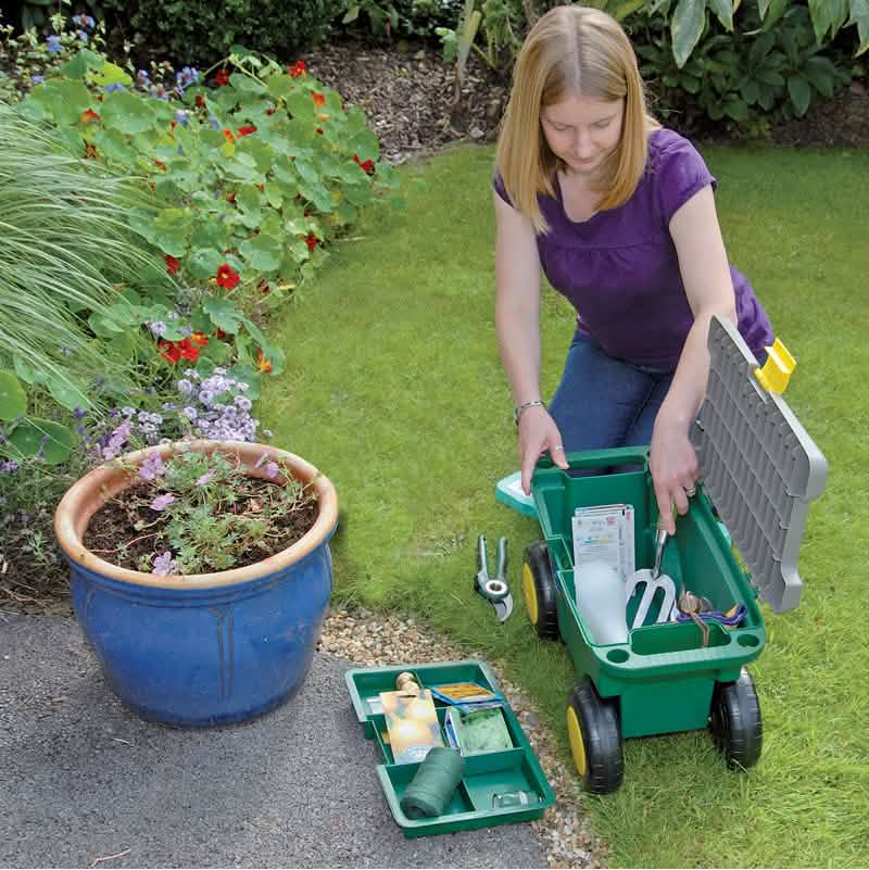 Draper 60852 Gardeners Tool Cart And Seat Dr-60852