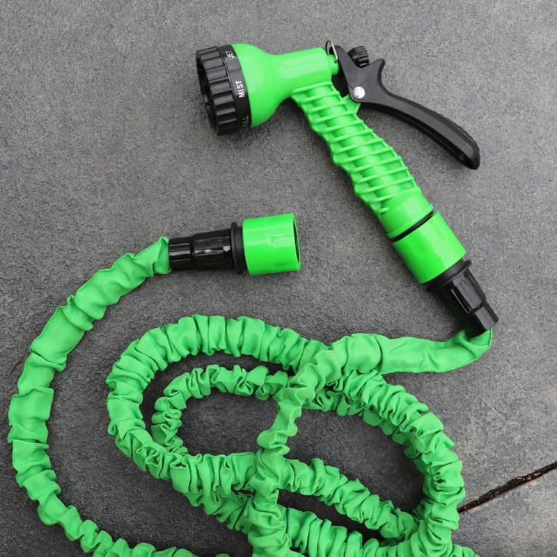 Expandable Garden Hose 50ft Hose Pipe Expandable with 3/4", 1/2" Fittings, Anti-Leakage - Flexible Expanding Hose with 7 Function Spray Nozzle