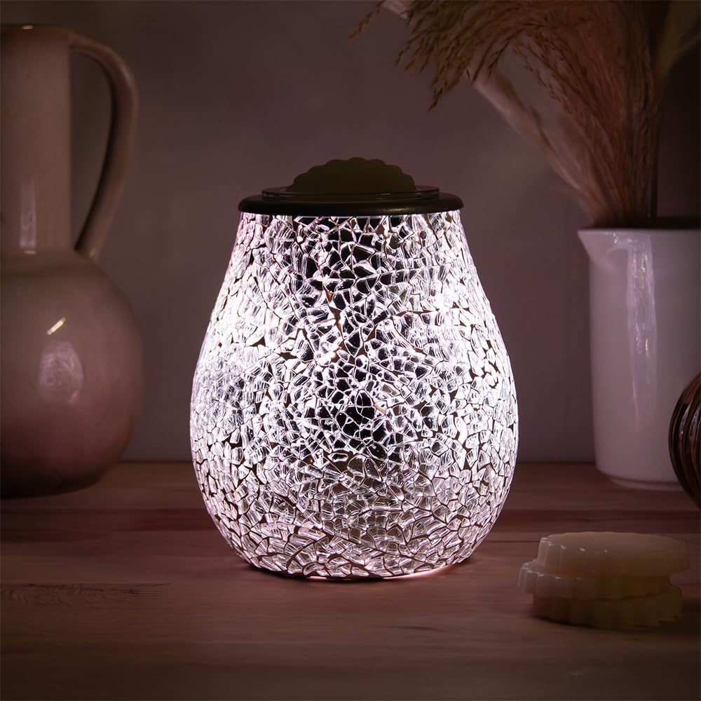 Electric Wax Warmer and Oil Burner Aroma Diffuser plus Scented Wax Melts | Colour Changing LED Lights