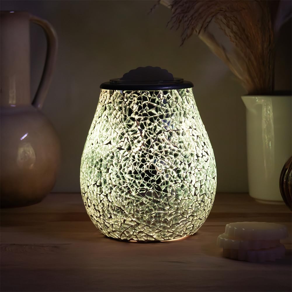 Electric Wax Warmer and Oil Burner Aroma Diffuser plus Scented Wax Melts | Colour Changing LED Lights