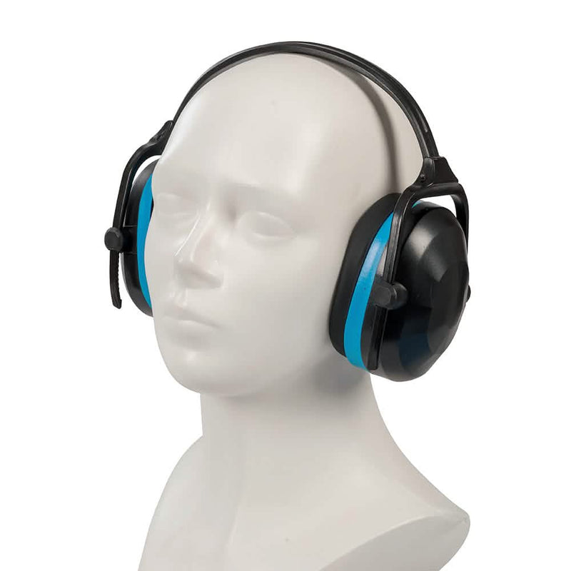 Silverline 633816 Folding Ear Defenders Protectors Muffs SNR 29db Safety PPE