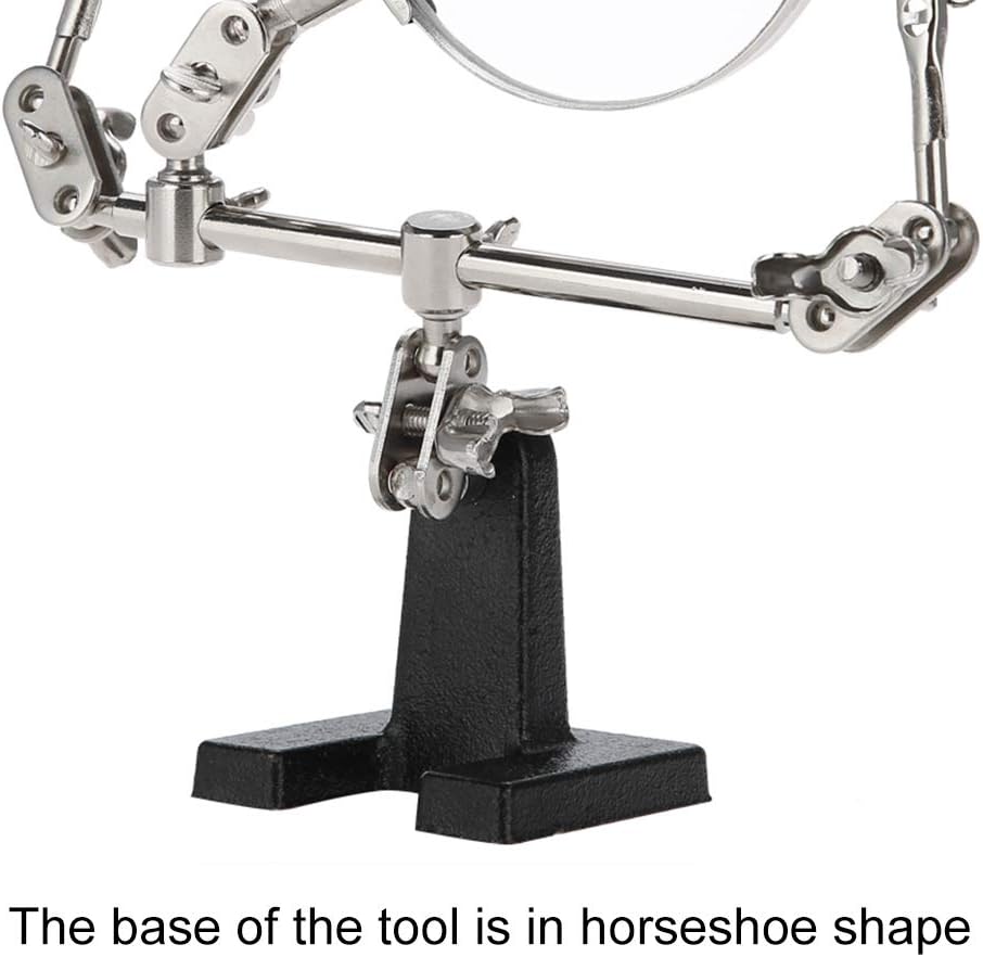 Helping Hands Magnifier Glass Soldering Electronics Hobby Silverline 633830