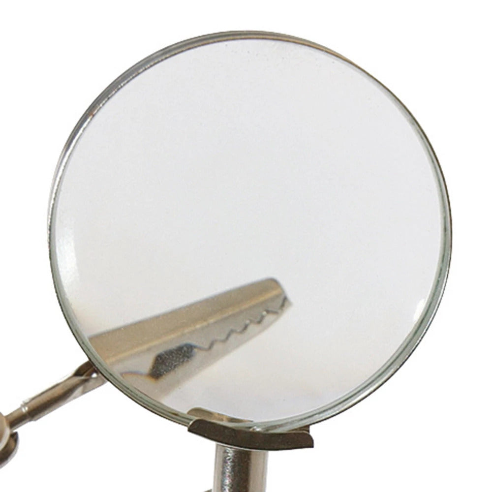 Helping Hands Magnifier Glass Soldering Electronics Hobby Silverline 633830