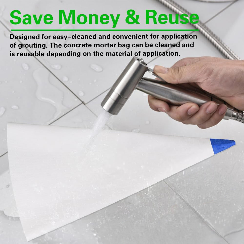 Grout Bag Reuseable Heavy Duty Canvas PVC 300mm X 600mm Grouting Pointing 633884