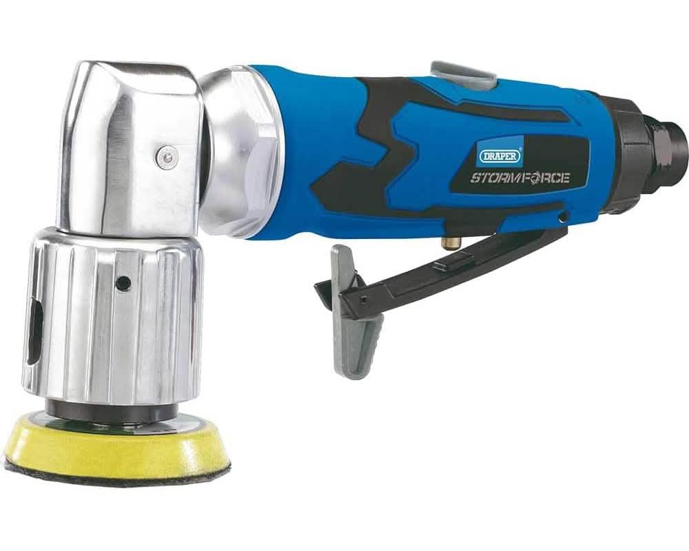 Draper 65059 Storm Force 50mm Mini Air Sander plus 10pc Sanding DIscs