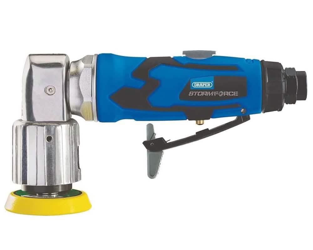 Draper 65059 Storm Force 50mm Mini Air Sander plus 10pc Sanding DIscs