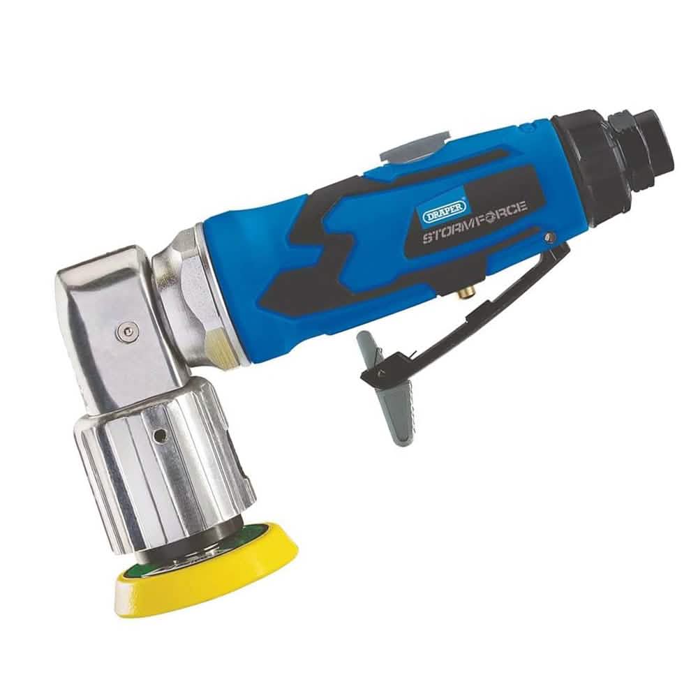 Draper 65059 Storm Force 50mm Mini Air Sander plus 10pc Sanding DIscs