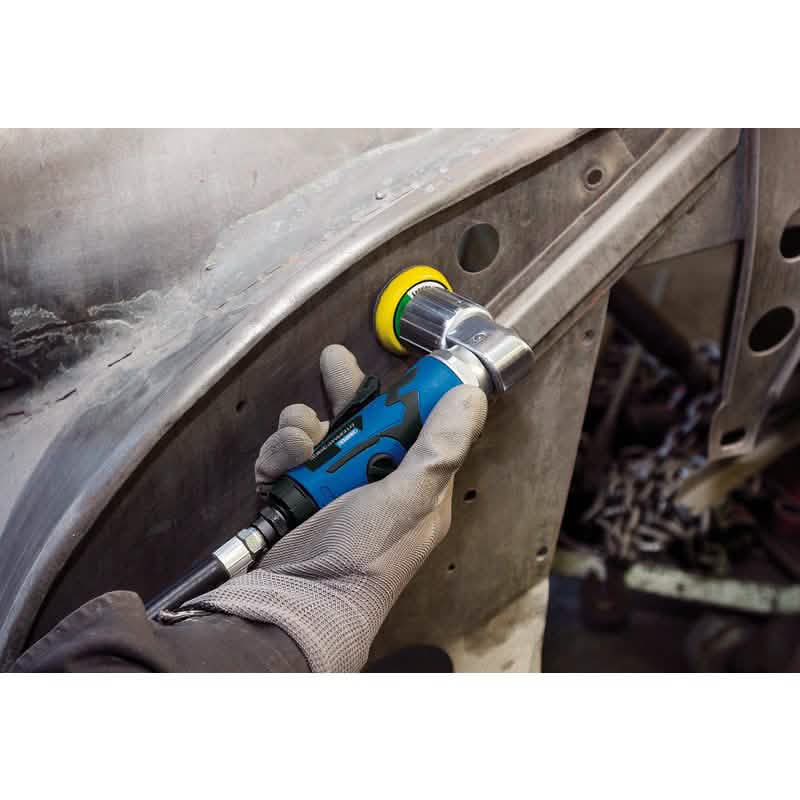Draper 65059 Storm Force 50mm Mini Air Sander plus 10pc Sanding DIscs