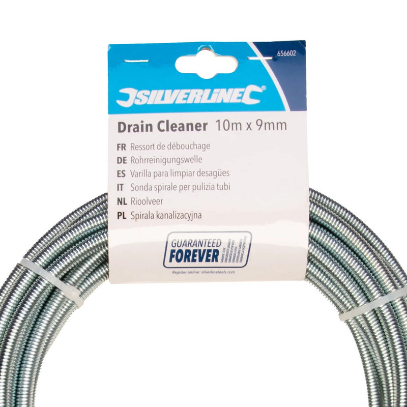 Sink Drain Cleaner Unblocker Bath Pipe Kitchen Lifetime Warranty Wire 10Metres