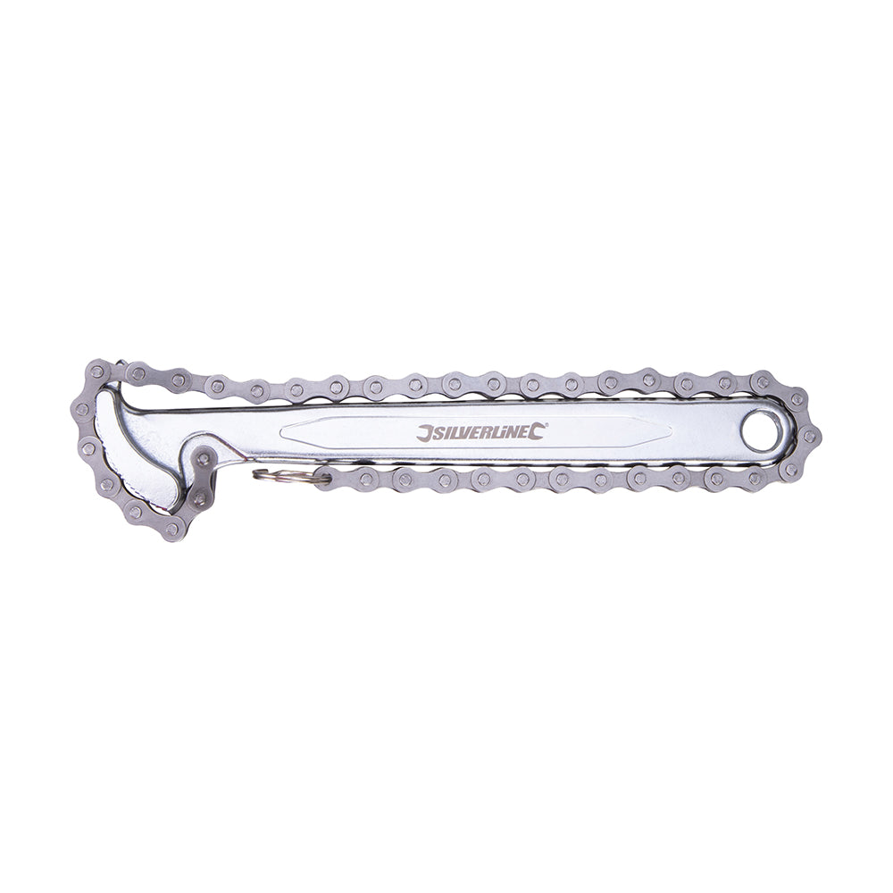 Silverline 675121 Oil Filter Chain Wrench Remover 150mm Fuel Filter Removal Tool