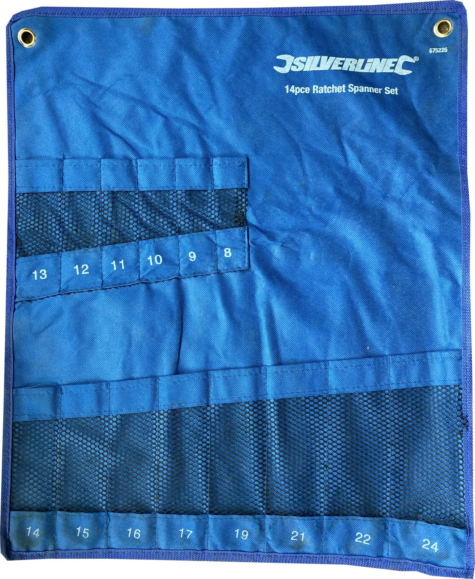 Canvas Tool Roll 14 Pocket Compartment Water Resistant Storage Pouch Case