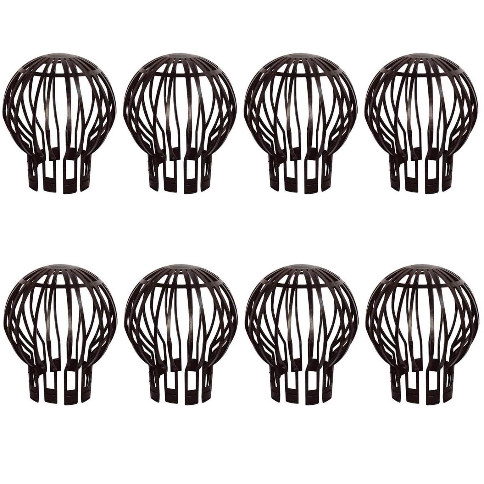 8 Pack Gutter Downpipe Leaf Filters – Plastic Balloon Guards Prevent Blockages from Leaves, Moss & Debris | Universal Fit | Weatherproof Downpipe Protector