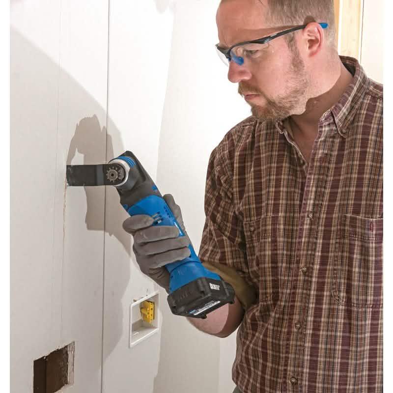 Draper 00595 Cordless Oscillating Multi-Tool Charger 20V Battery + 31pc Accessories