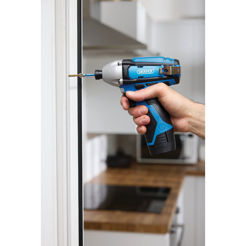 Draper 70332 12V Cordless Impact Driver | Li-ion Battery, Fast Charger & Case