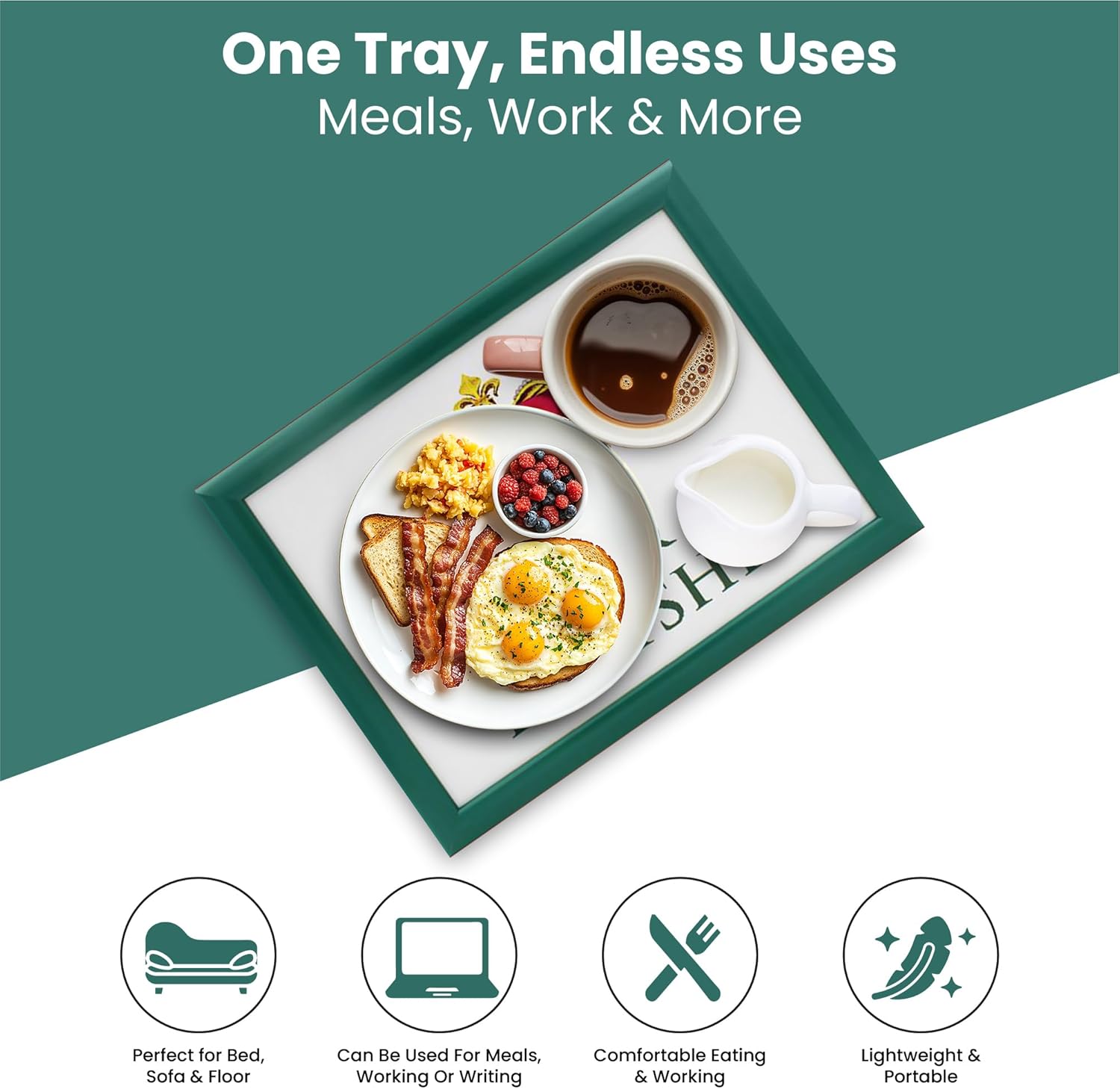 His Lordships Lap Tray Cushioned Laptop Tray with Padded Beanbag Base | Ideal for TV Dinners Bed