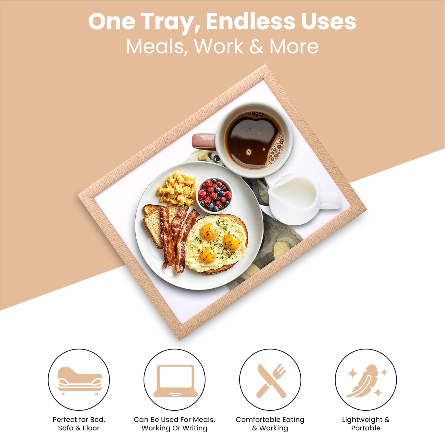 Dachshund Dog Lap Tray Cushioned Laptop Tray Padded Beanbag Base TV Dinners Bed