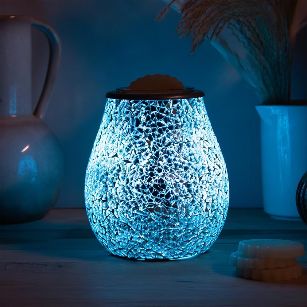 Electric Wax Warmer and Oil Burner Aroma Diffuser plus Scented Wax Melts | Colour Changing LED Lights
