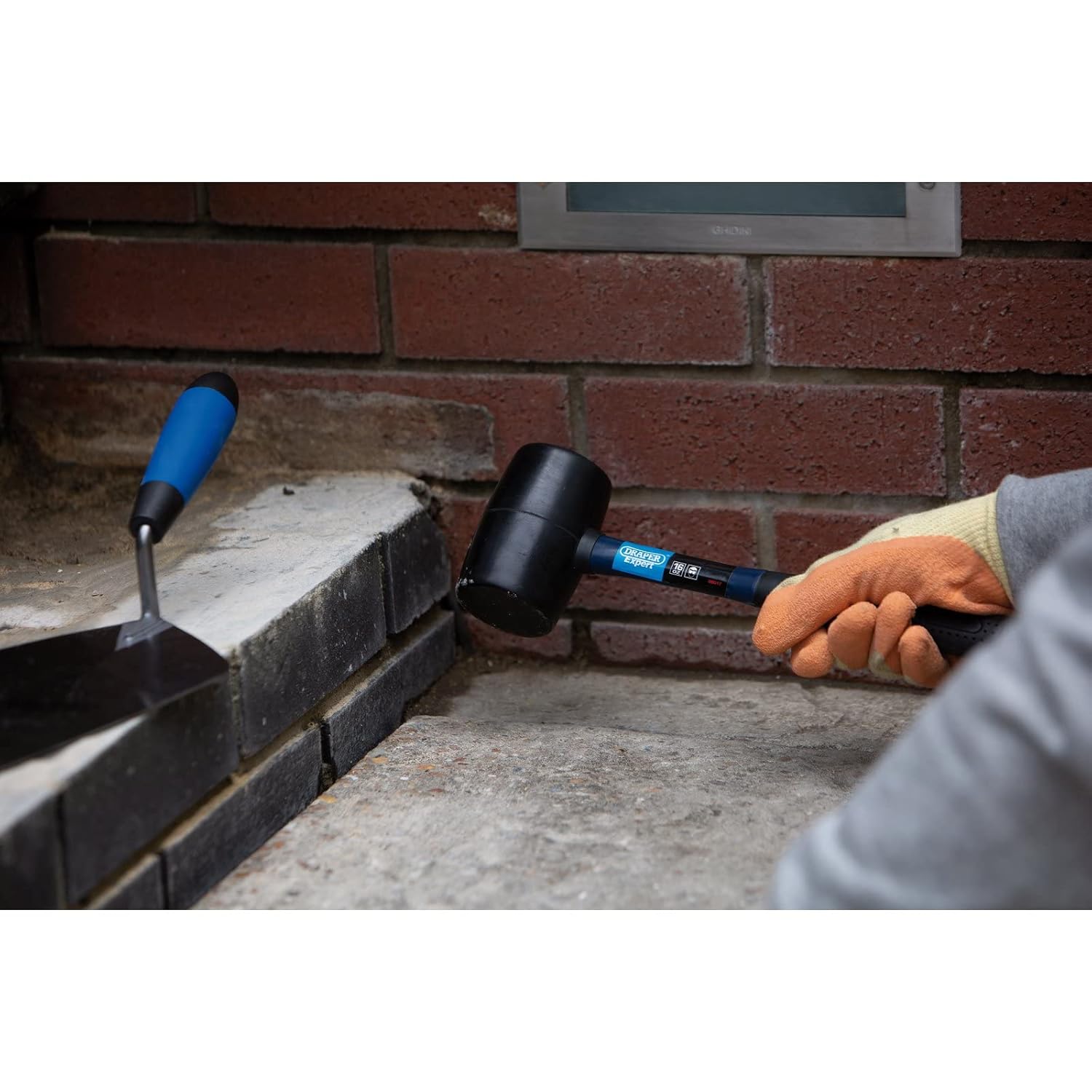 Draper 16oz Rubber Mallet Fibreglass Shaft Soft Rubber Grip 08017