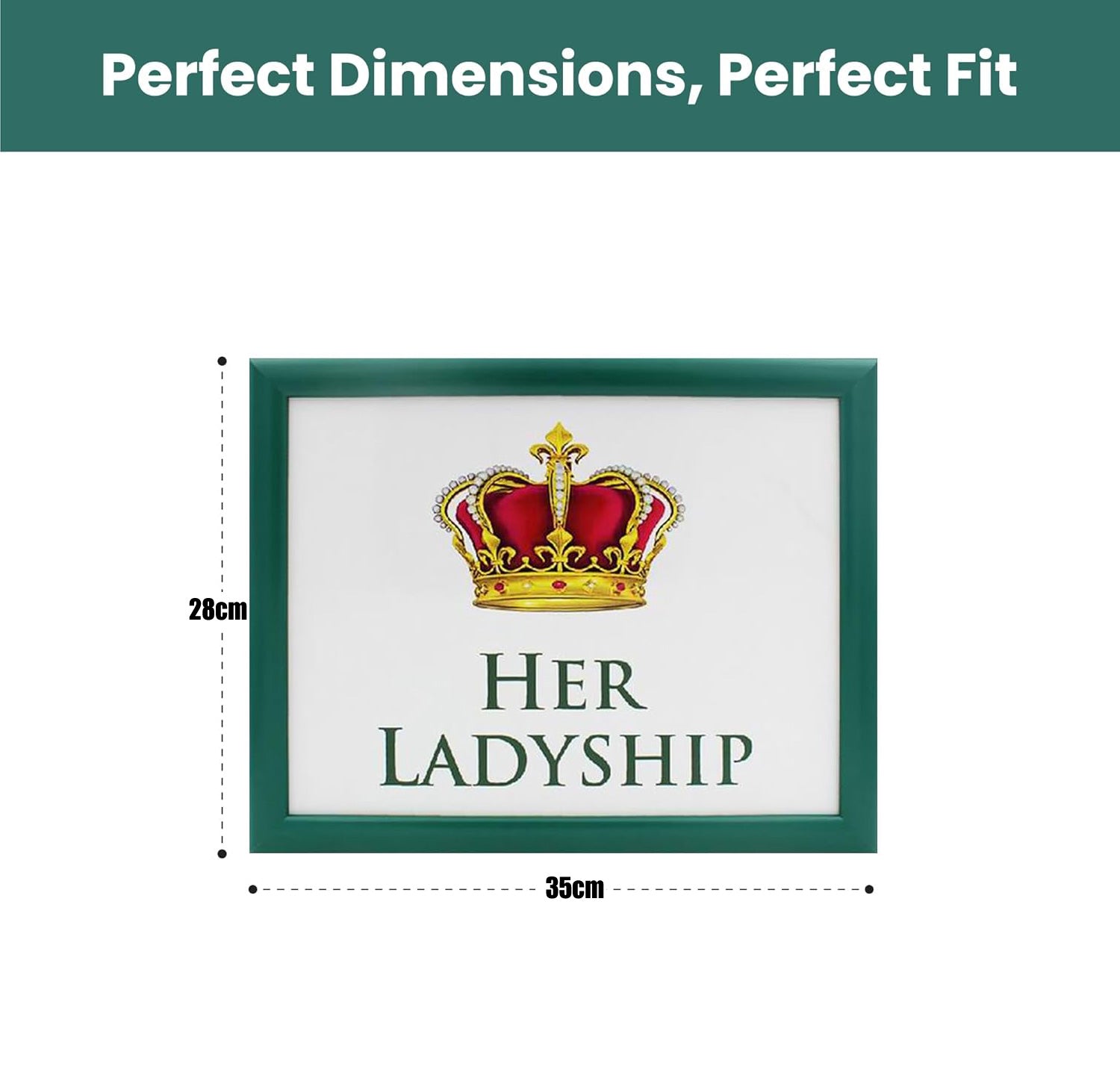 Her Ladyship Lap Tray Cushioned Laptop Tray Padded Beanbag Base | Ideal for TV Dinners or Bed