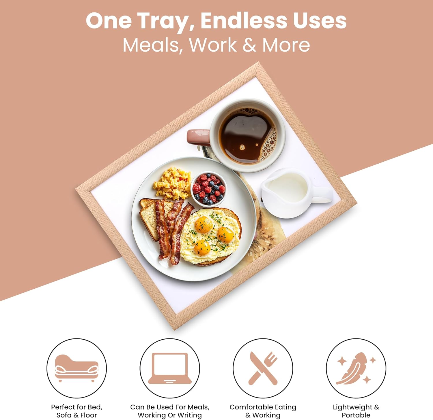 German Shepherd Cushioned Lap Tray Laptop Tray with Padded Beanbag Base | Ideal for TV Dinners or Bed