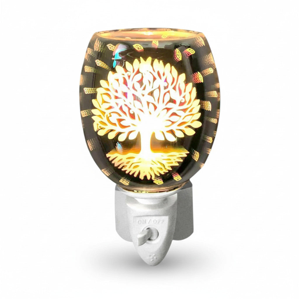 Electric Tree of Life Oil Burner and Wax Warmer plus Pack of  6 Essential Oils | Plug-in Aroma Fragrance Diffuser