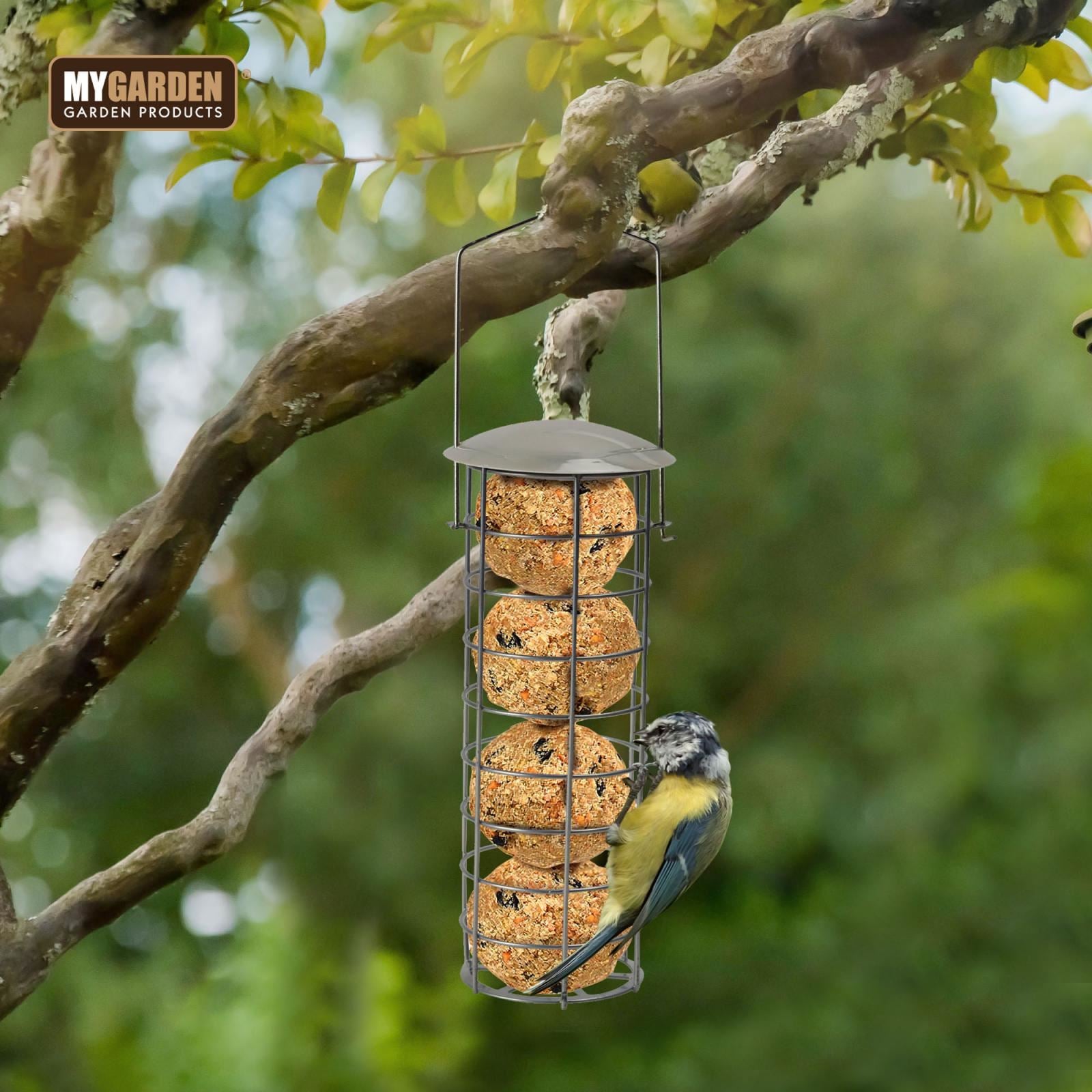 Hanging Garden Bird Feeders Fatball Seeds Peanuts Nuts Feeding Station  - 2 PACK