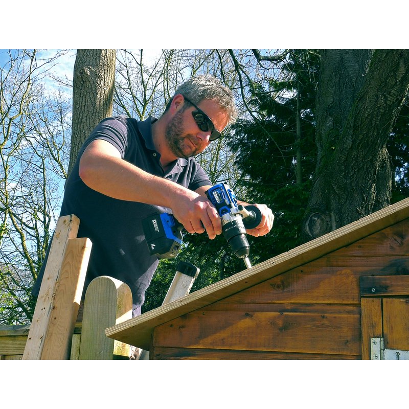 Draper D20 20V Brushless Combi Drill with 1 x 4.0Ah Battery, Fast Charger + Carry Case 79894