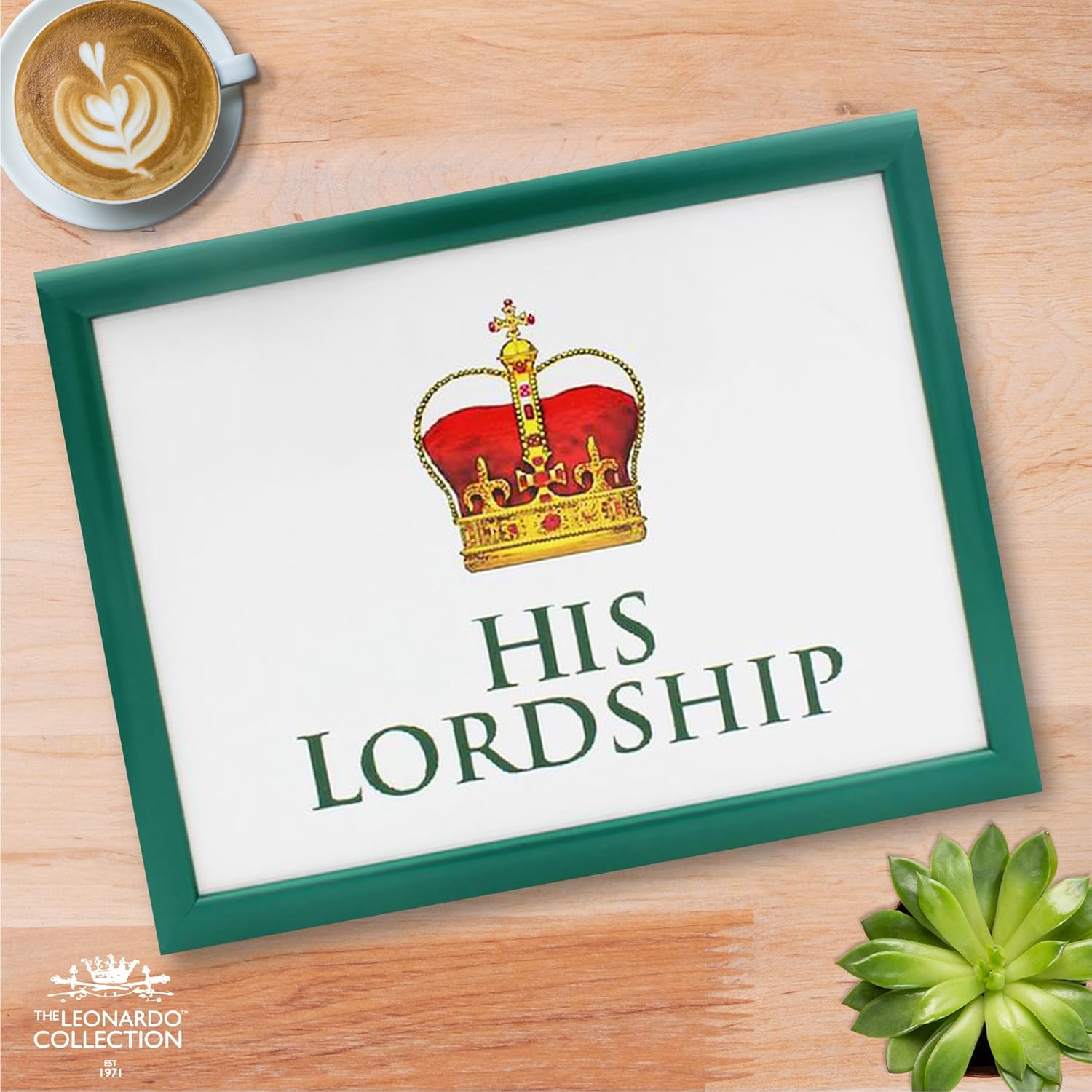 His Lordships Lap Tray Cushioned Laptop Tray with Padded Beanbag Base | Ideal for TV Dinners Bed