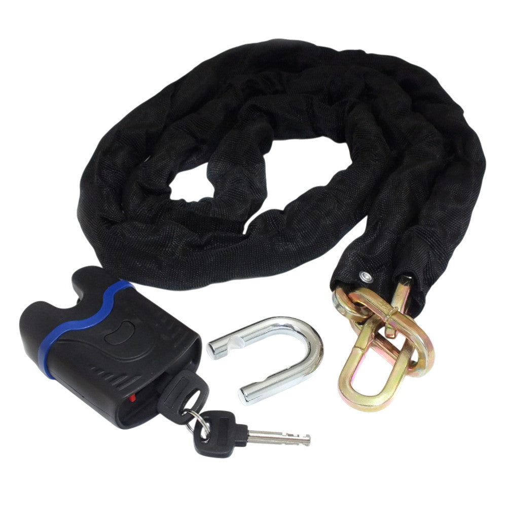High Security 2m Motorcycle Motorbike Cycle Bike Chain & Hardened Steel Padlock