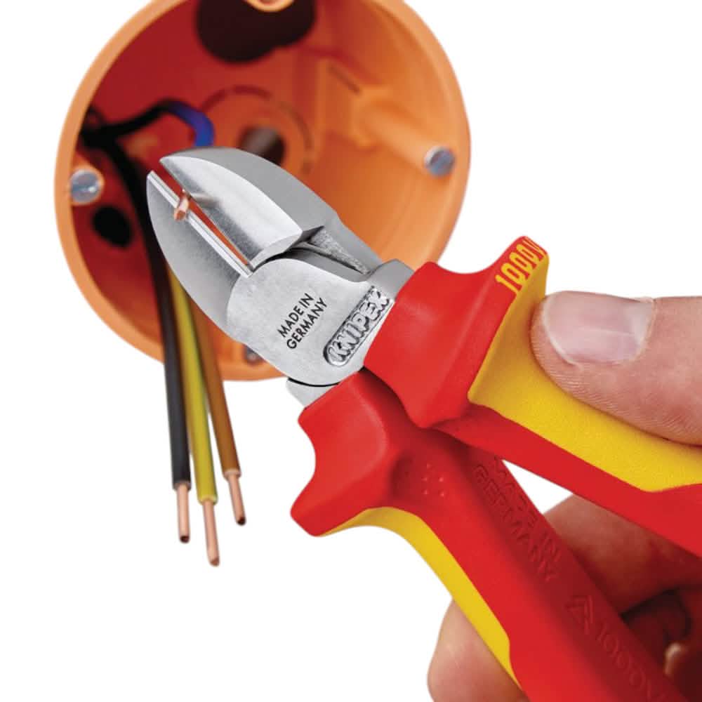 Knipex 81262 70 06 160 Sbe Fully Insulated Diagonal Side Cutter, 160Mm Dr-81262