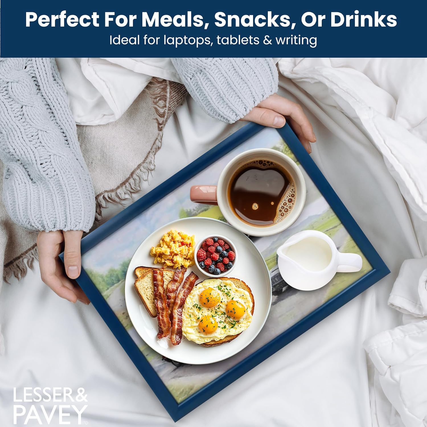 Classic Cars Lap Tray Cushioned Laptop Tray Padded Bean Bag Base TV Dinners Bed