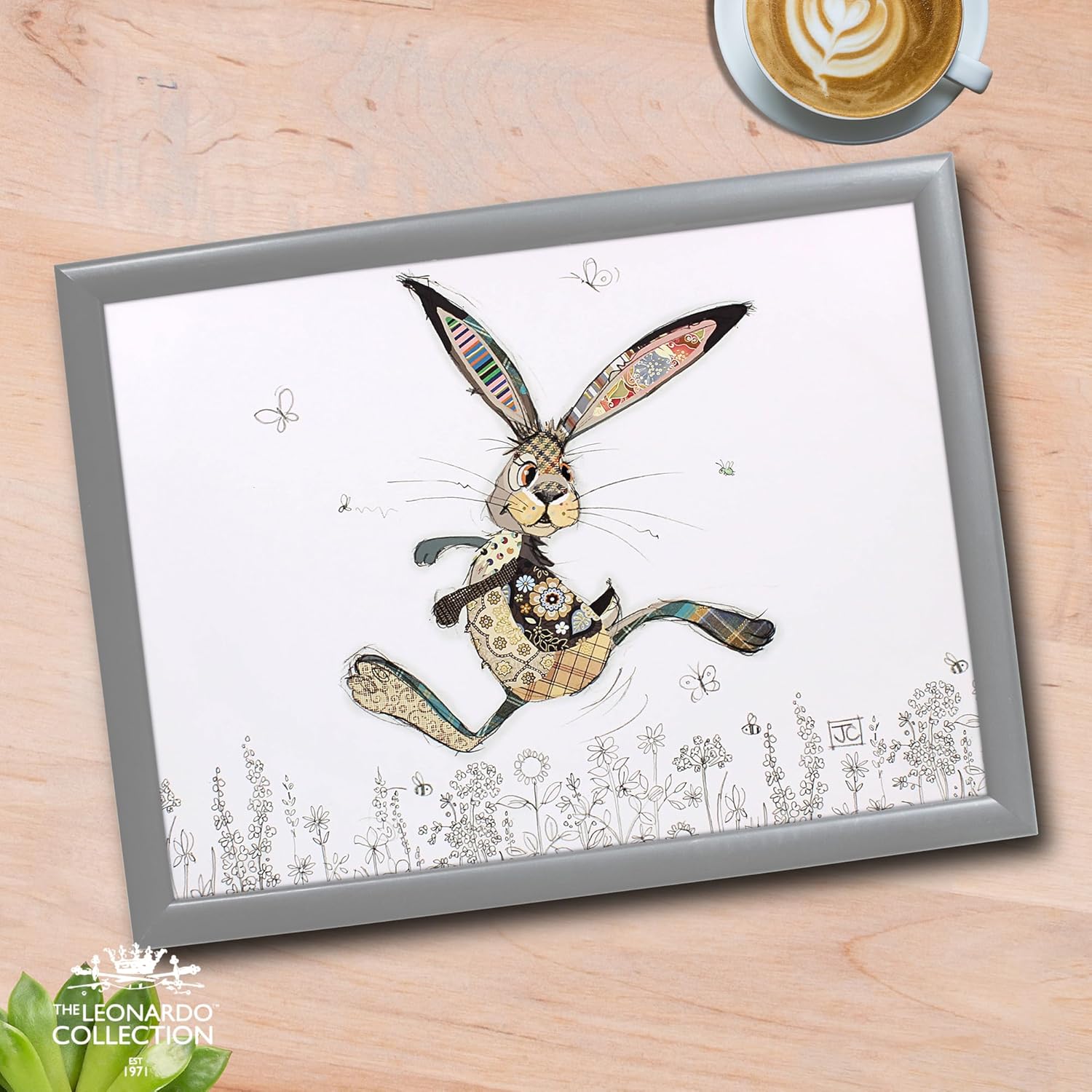 Hesper the Hare Lap Tray Cushioned Laptop Tray with Padded Bean Bag