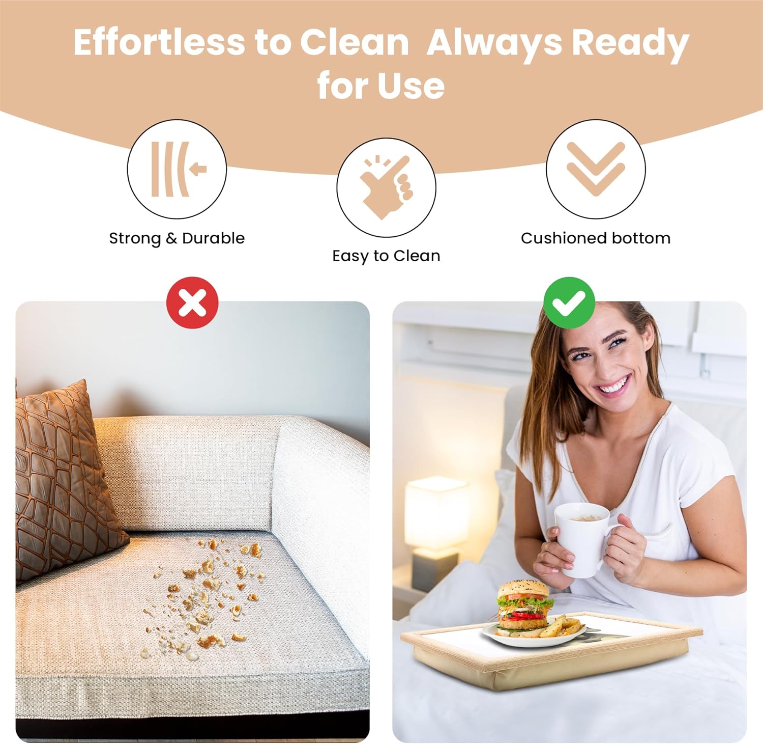 Dachshund Dog Lap Tray Cushioned Laptop Tray Padded Beanbag Base TV Dinners Bed