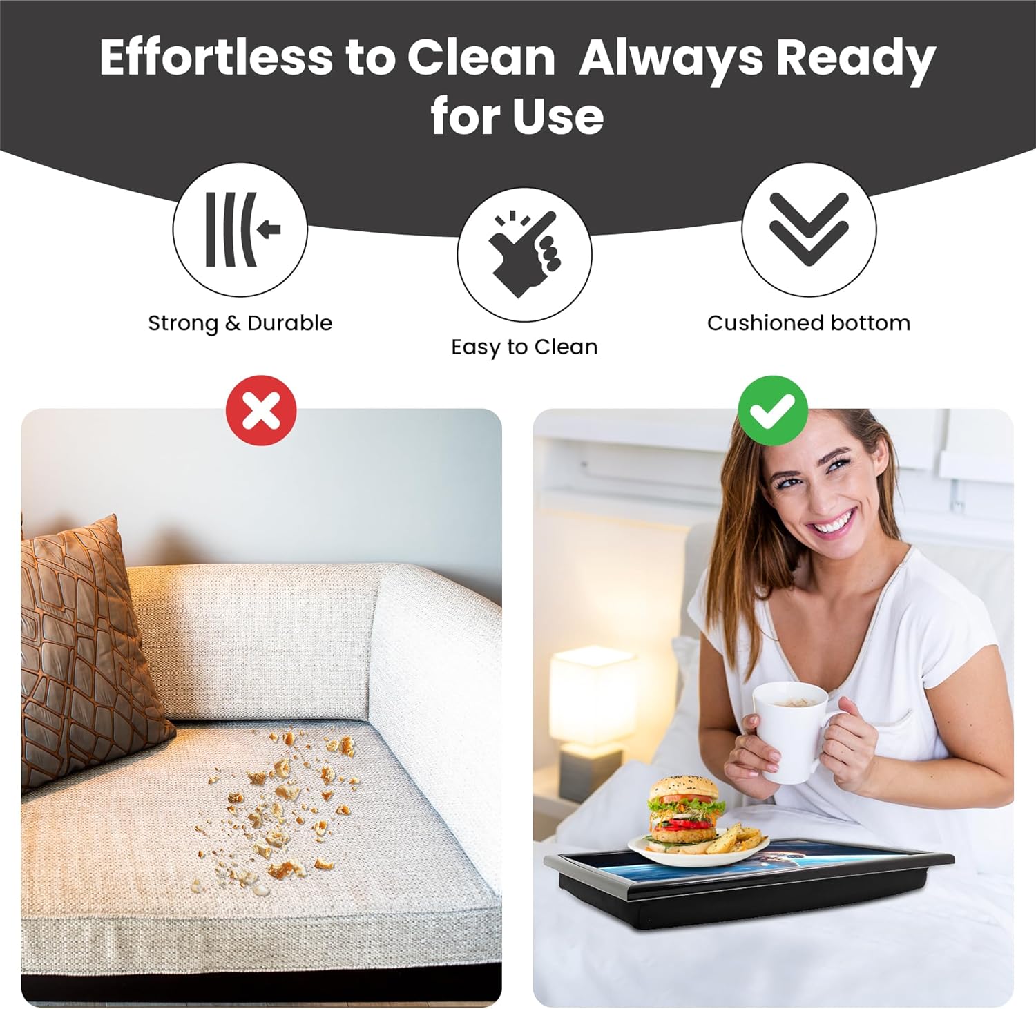 Spaceman Lap Tray Cushioned Astronaut Laptop Tray with Padded Beanbag Base | Ideal for TV Dinners or Bed