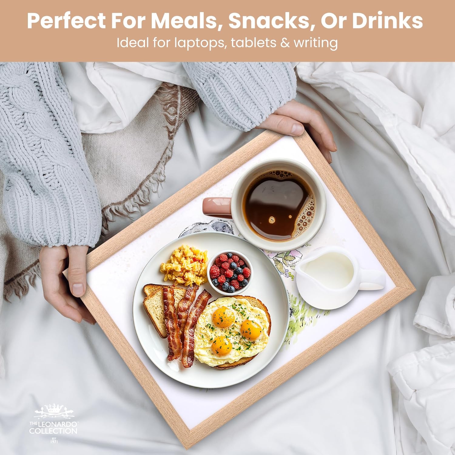 Pig & Duck Lap Tray Cushioned Laptop Tray Padded Beanbag Base TV Dinners Bed