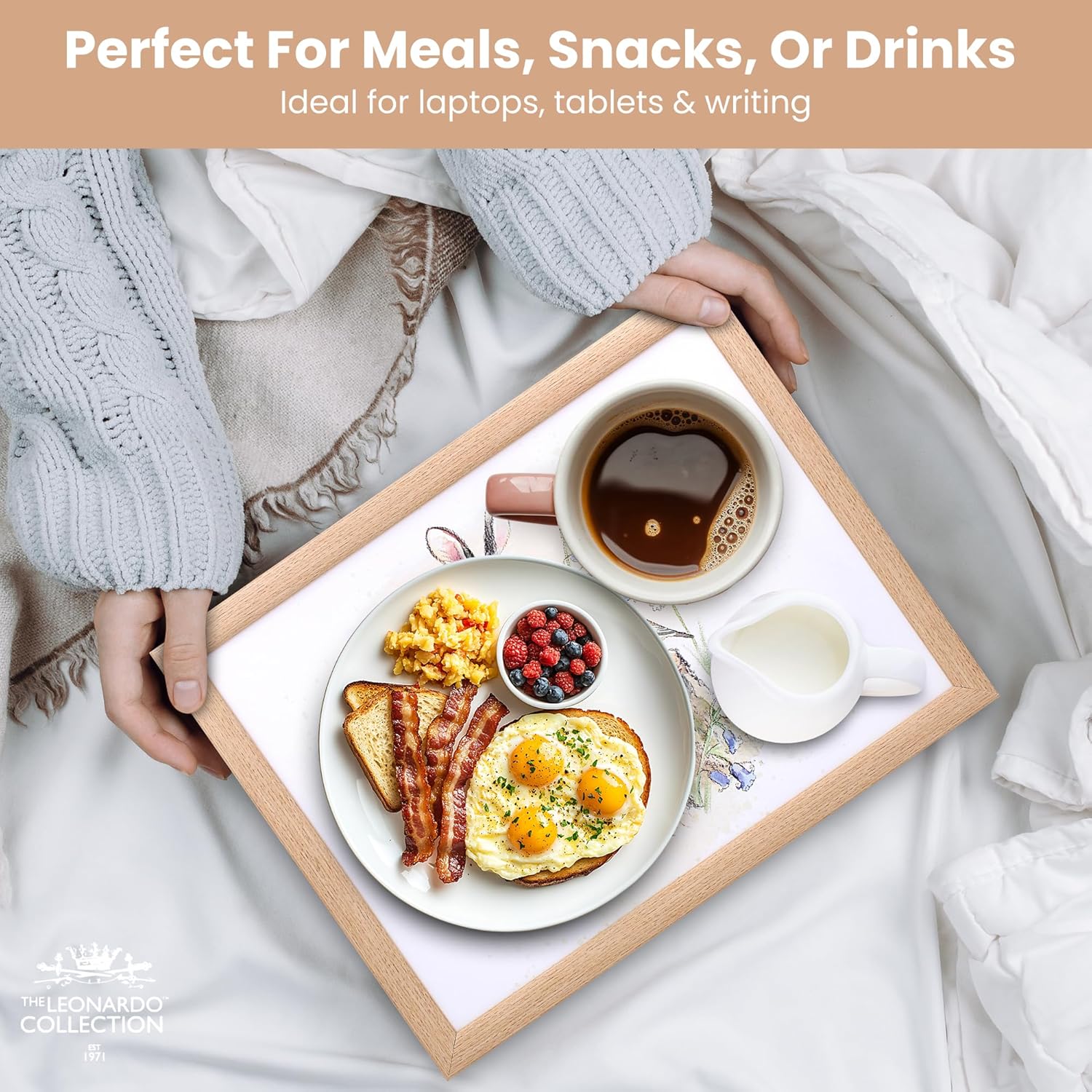 Hare & Bird Lap Tray Cushioned Laptop Tray Padded Beanbag Base TV Dinners Bed