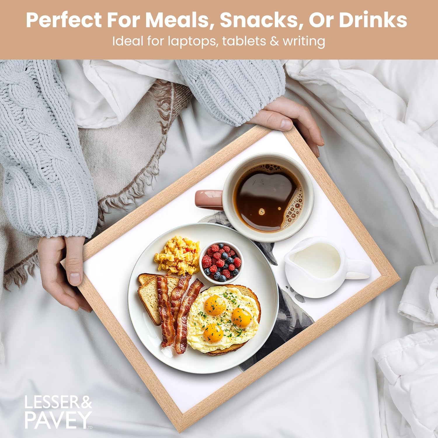 Black Labrador Lap Tray Cushioned Laptop Tray with Padded Beanbag Base | Ideal for TV Dinners or Bed