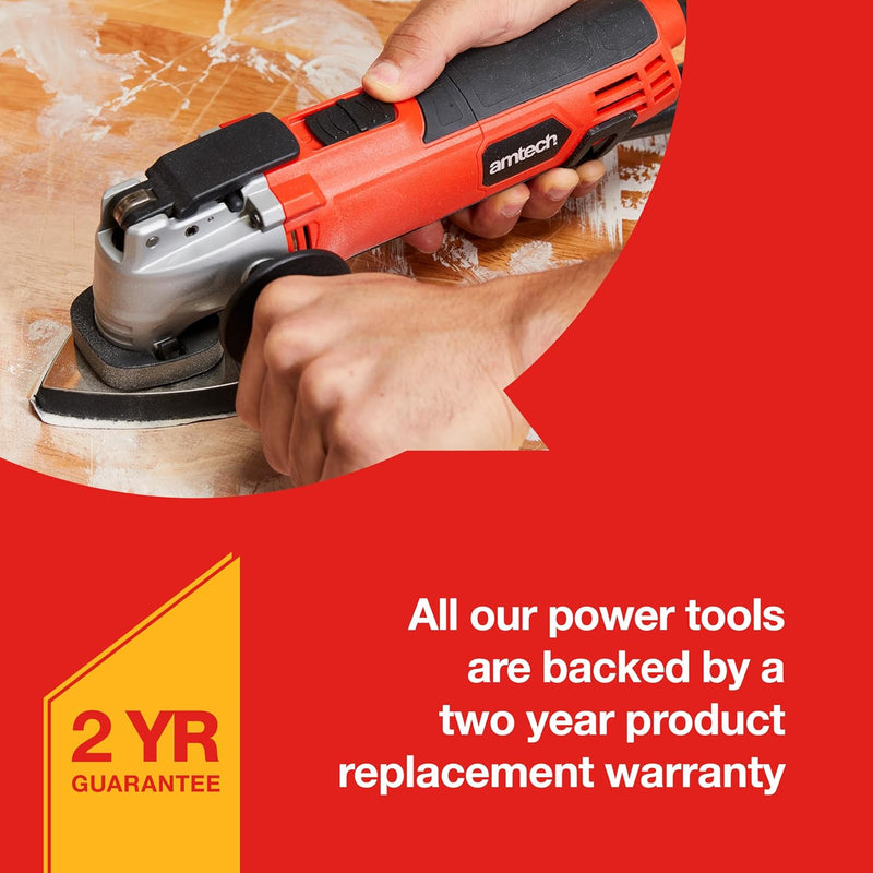 300W Oscillating Multi Function Power Tool plus 57 Accessories | Electric Sander, Scraper, Saw & Grinder