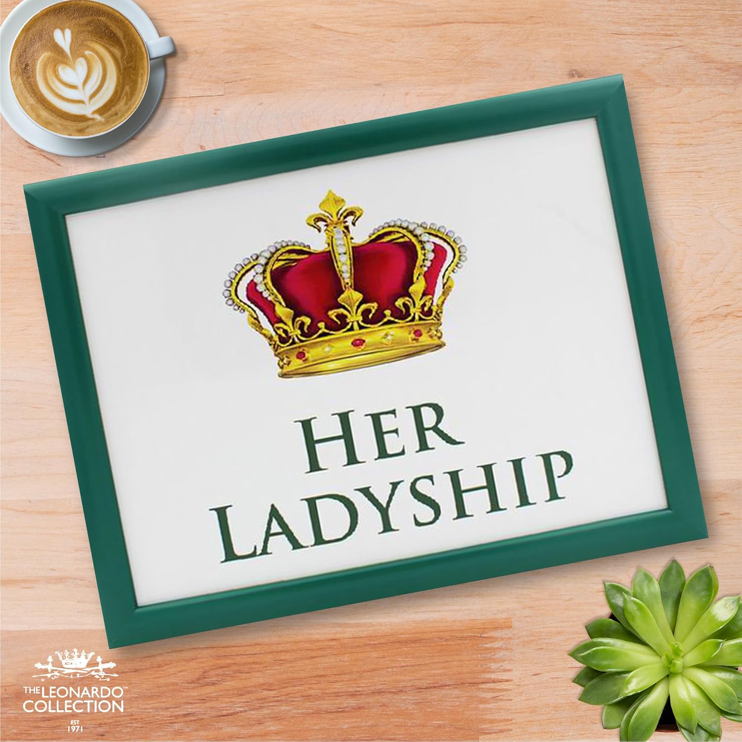 Her Ladyship Lap Tray Cushioned Laptop Tray with Padded Beanbag Base | Ideal for TV Dinners Bed