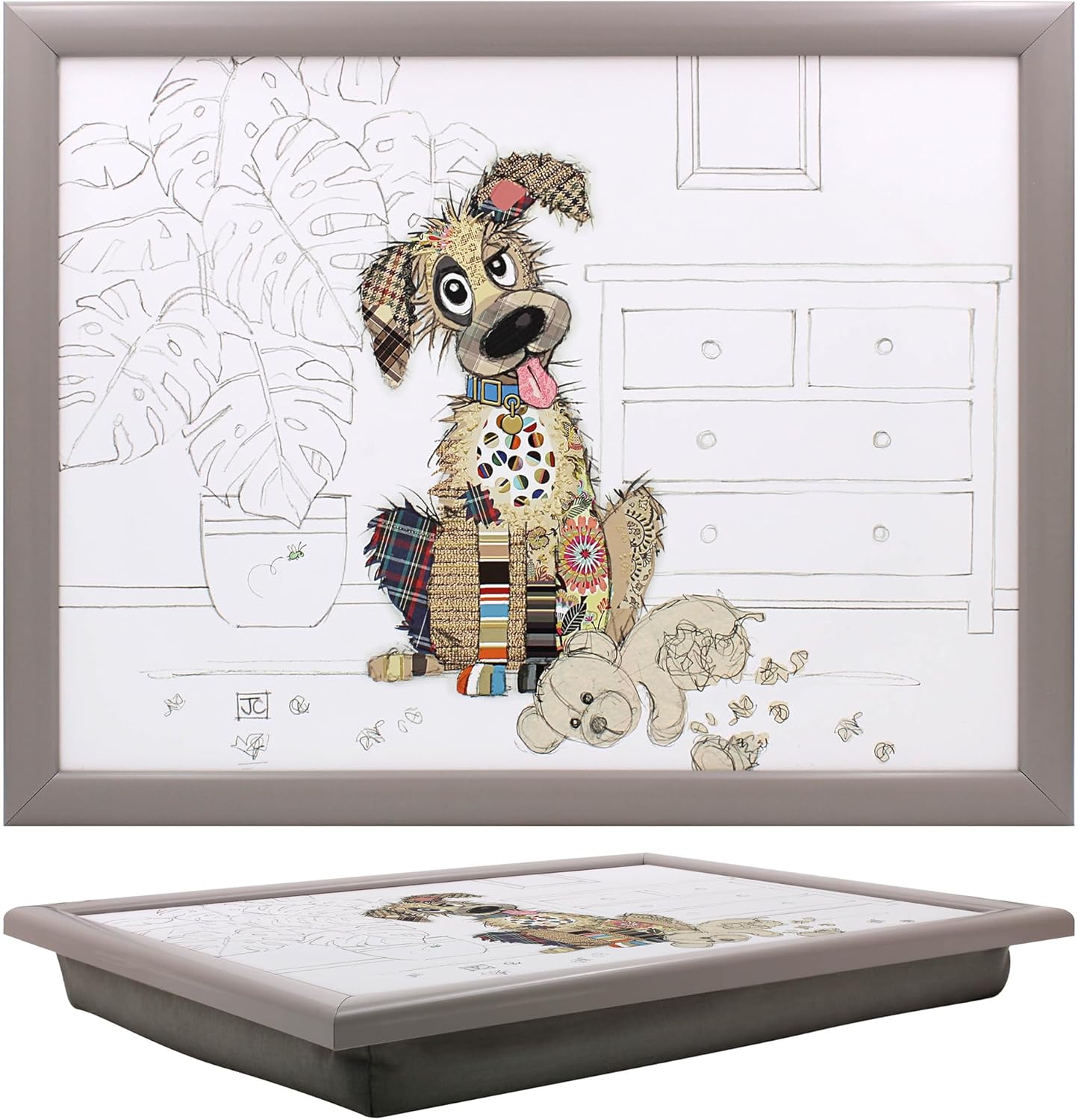 Murphy the Mutt Lap Tray Cushioned Laptop Tray with Padded Bean Bag Base