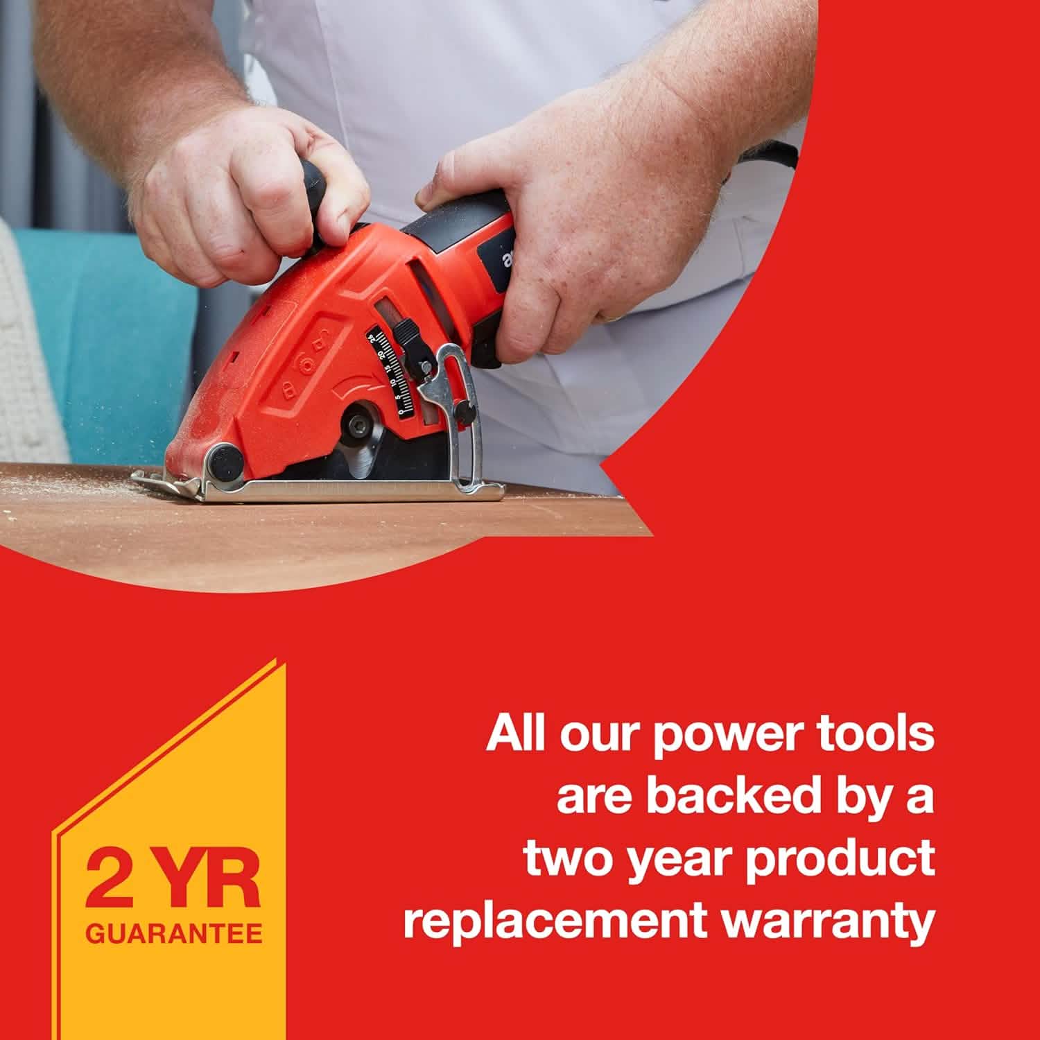 Amtech 600W Electric Handheld Mini Circular Saw | Includes 3 x 85mm Wood, Metal and Masonry Tile Cutting Blades