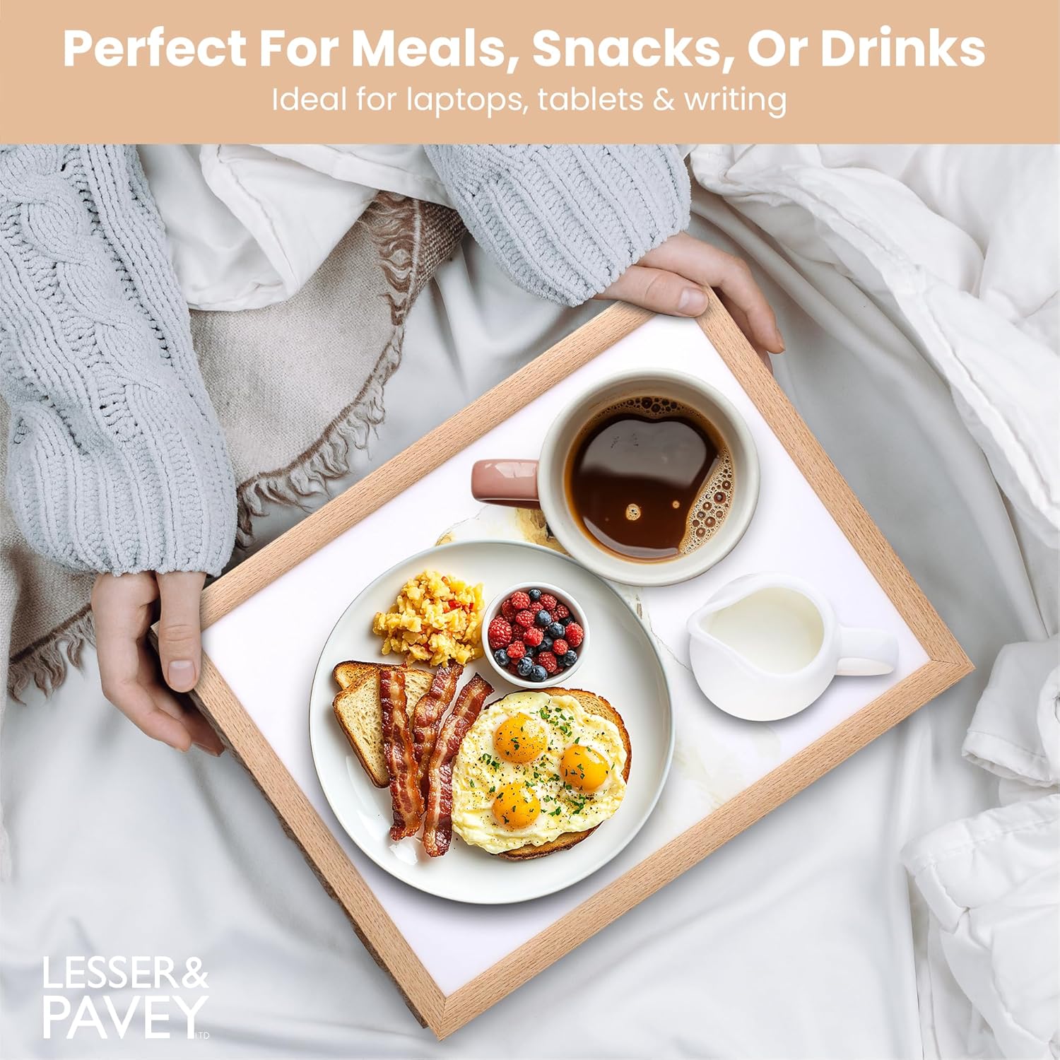 Jack Russell Lap Tray Cushioned Laptop Tray Padded Beanbag Base TV Dinners Bed