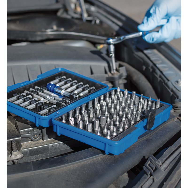 Draper 82396 80pc Screwdriver Bits and Magnetic Bit Holder Set with Case