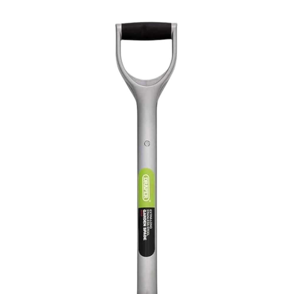 Garden Digging Spade Stainless Steel Extra Long - Soft Grip Draper 83754