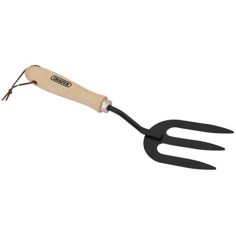 Hand Weeding Fork - Carbon Steel - Hardwood Handle Draper 83990