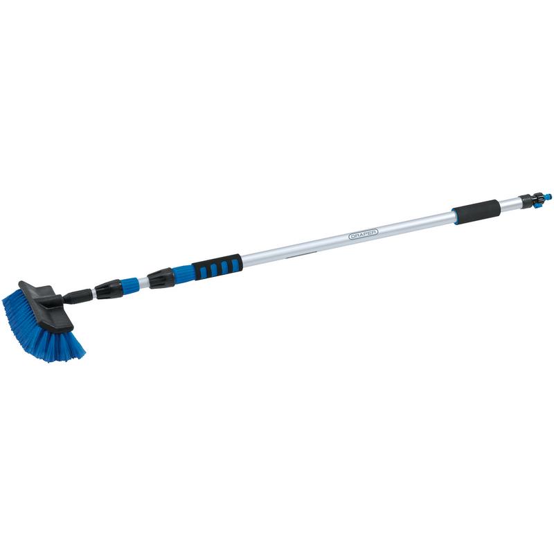 Draper Telescopic Washing Brush - Flow Through - 3 Metres -  85068