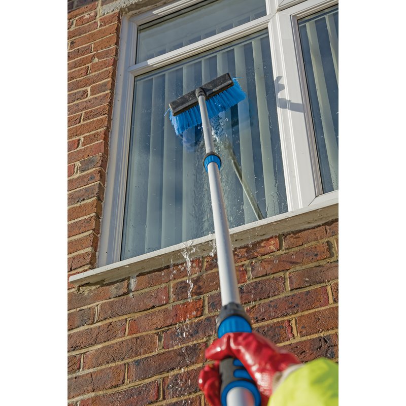 Draper Telescopic Washing Brush - Flow Through - 3 Metres -  85068