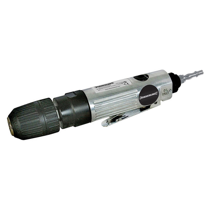 Air Drill Keyless Chuck Straight 10mm  - 3 Year Warranty - Silverline 868625