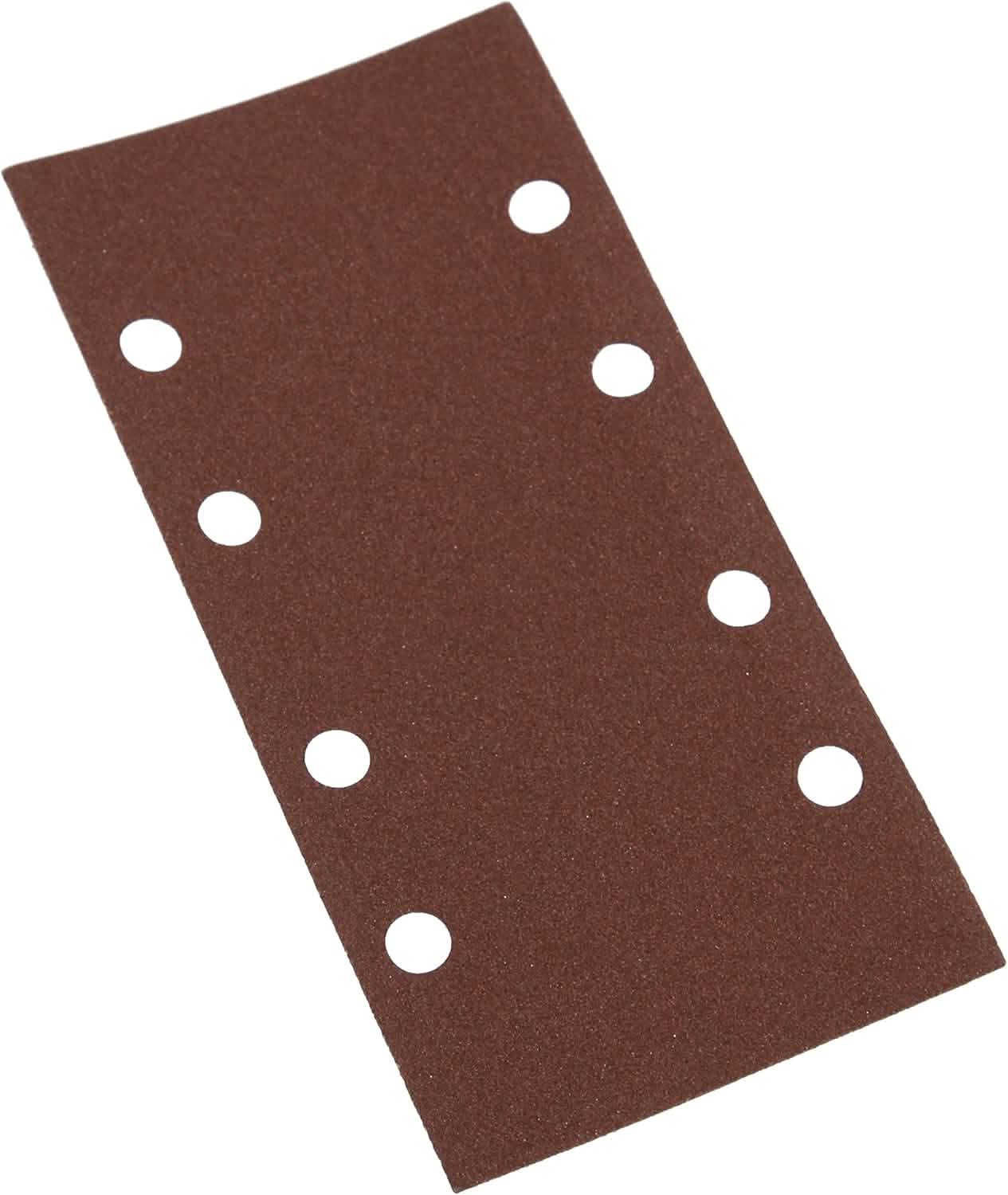 Hook and Loop 1/3 Sheets Punched, 120 Grit - Pack of 10 - Silverline 868737