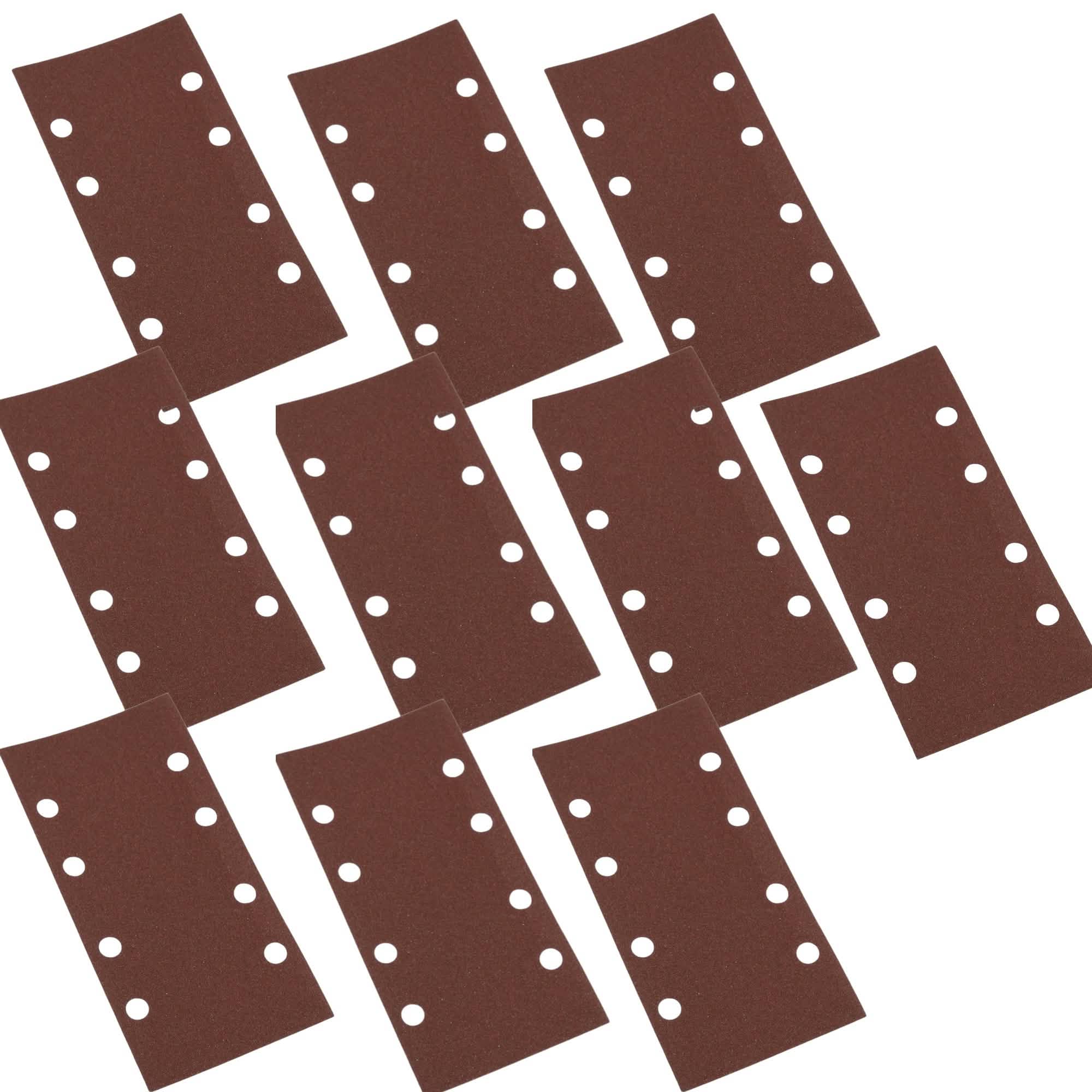 Hook and Loop 1/3 Sheets Punched, 120 Grit - Pack of 10 - Silverline 868737